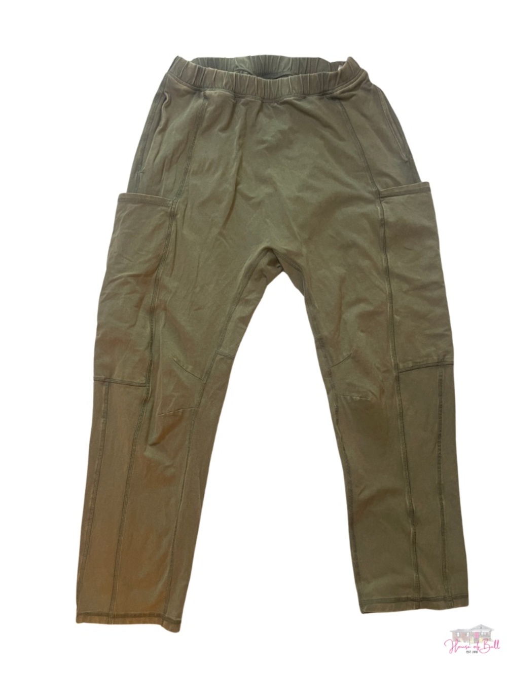 Free People FP Movement Olive Green Seamed Utility Jogger Pants Small